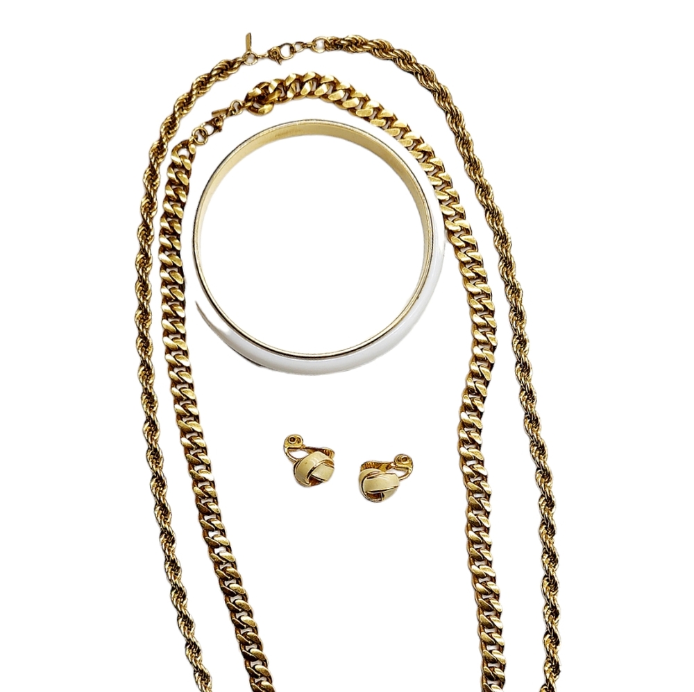 Monet Gold Tone Jewelry Bundle